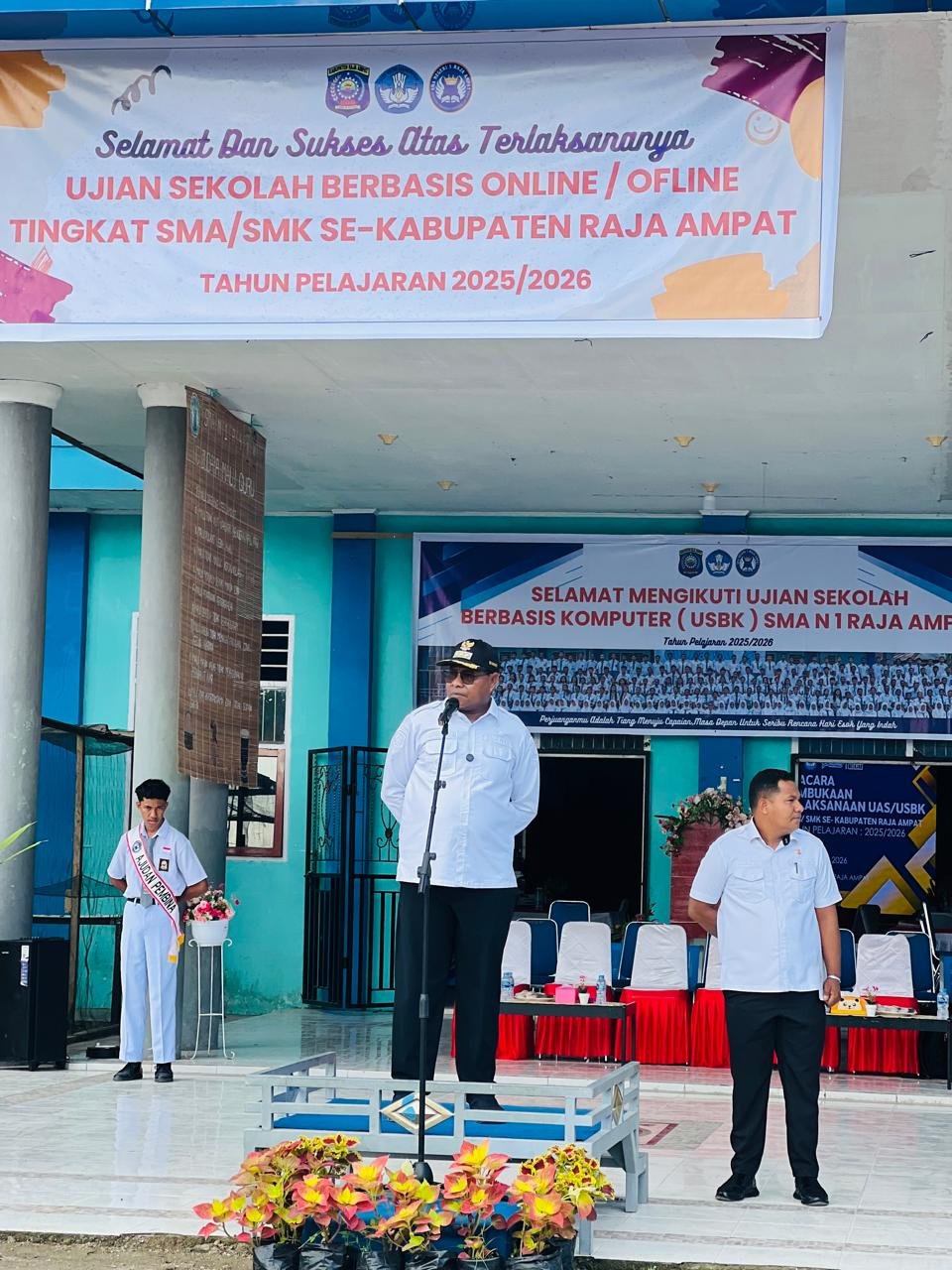 Pembukaan USBK Tingkat SMA/SMK Se-Kabupaten Raja Ampat Dibuka Langsung Oleh Bupati Raja Ampat